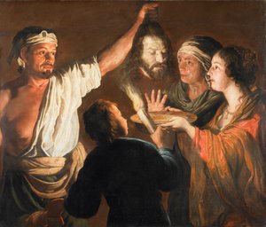 Le bourreau avec la tête de Jean-Baptiste